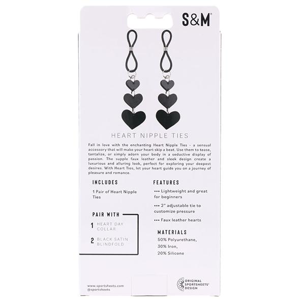Sportsheets - Sex & Mischief Heart Nipple Ties 9