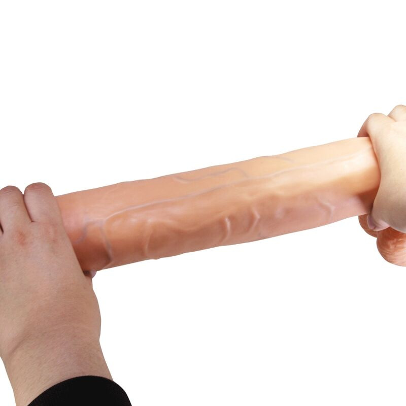 Pretty love - rael flexible realistic dildo with suction cup 40 cm -Ø- 6 cm brown 3