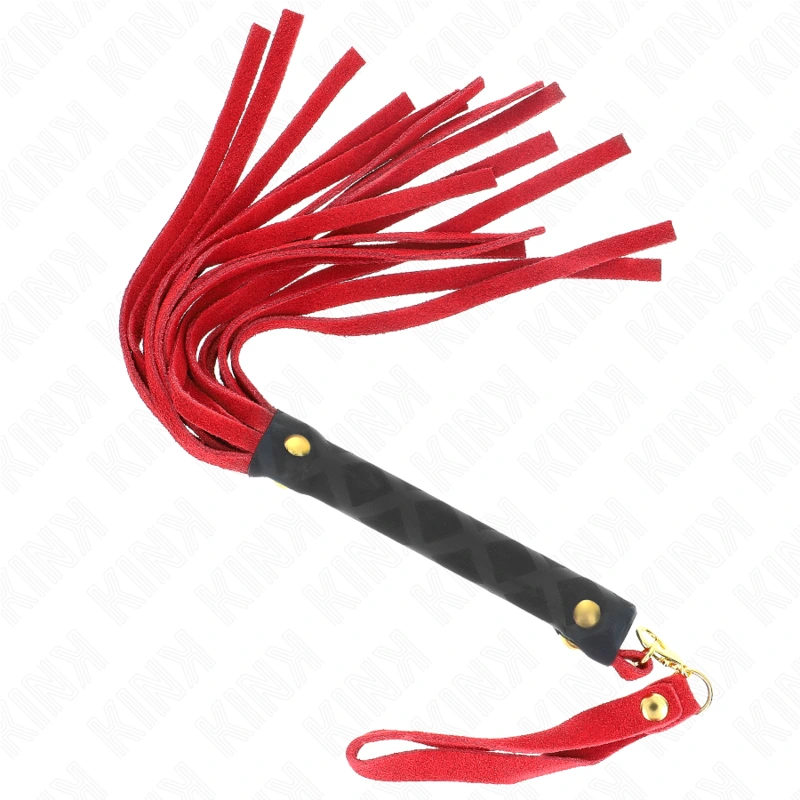 Kink - red suede mini whip 30 cm 4