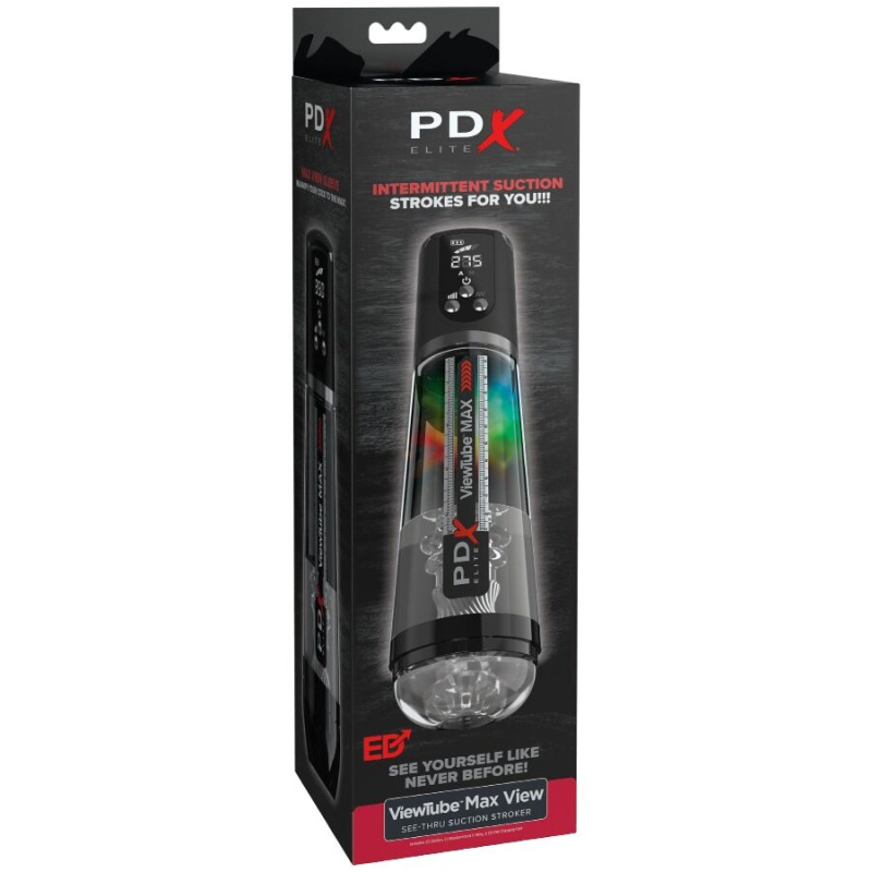 Pdx elite - viewtube max view automatic masturnador with transparent suction 4