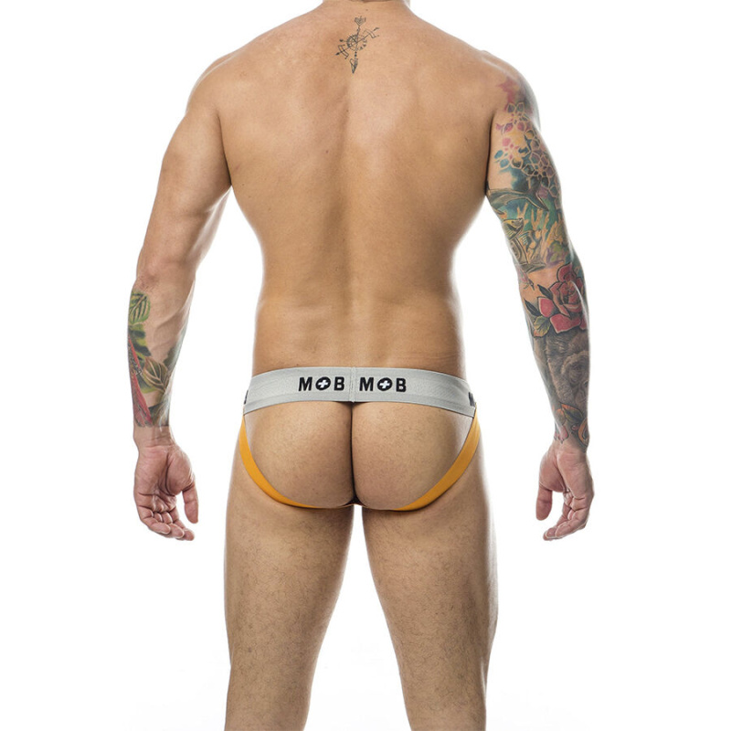 Mob - classic jock stripe orange size s 5