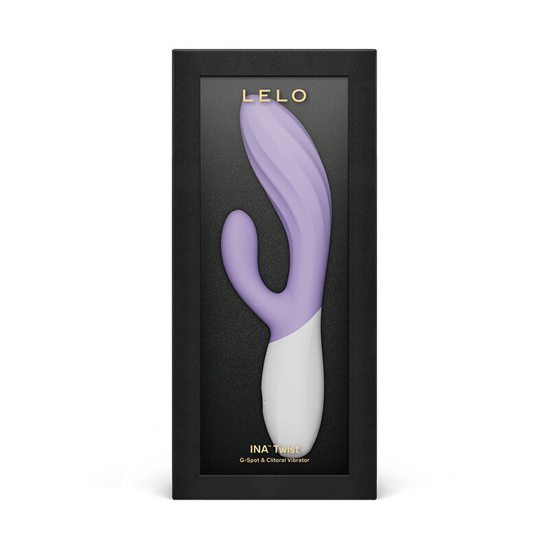 Lelo - ina twist double vibrator rabbit for g-spot and clitoris lavender 3