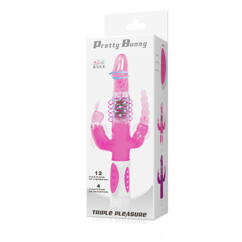 Baile - pretty bunny triple vibrator rotator 6
