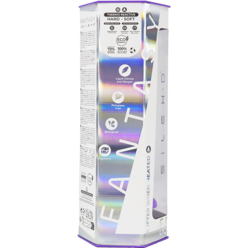 Silexd - dreamy dildo fantasy liquid silicone thermoreactive violet 18.5 cm 9