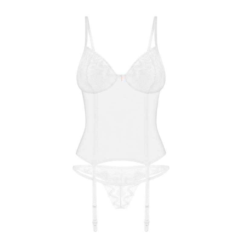 Obsessive - Alissium Corset & Thong White Xs/S