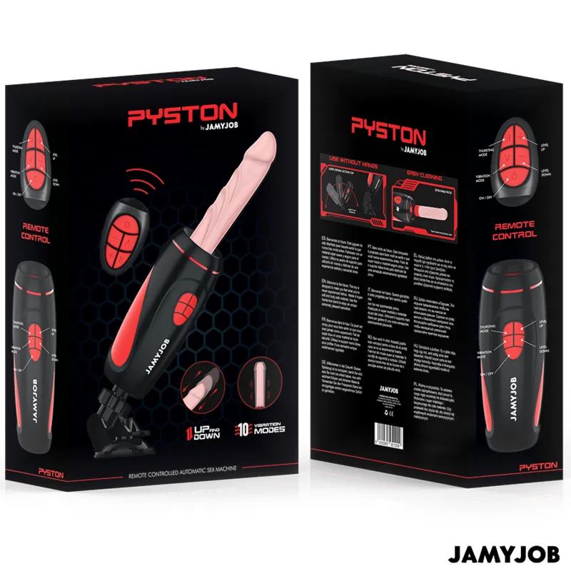 Jamyjob - pyston base automatic masturbator with remote control dildo 6