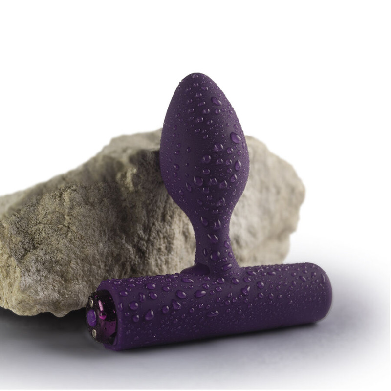 Rocks-off - nova solaris rechargeable slim & powerful anal plug 16 function purple 3