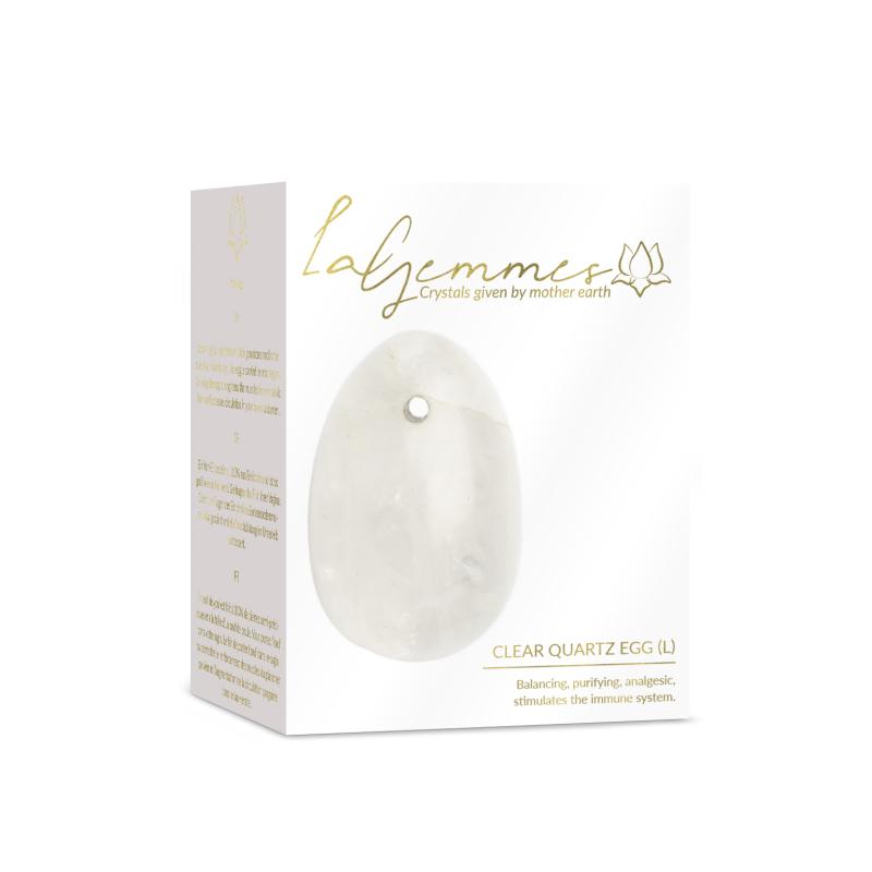 La Gemmes - Yoni Egg Clear Quartz (L) 2