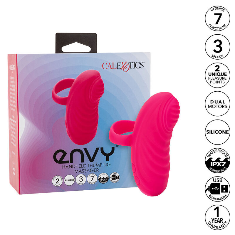 Calexotics - envy handheld rolling ball massager 7 vibrations pink