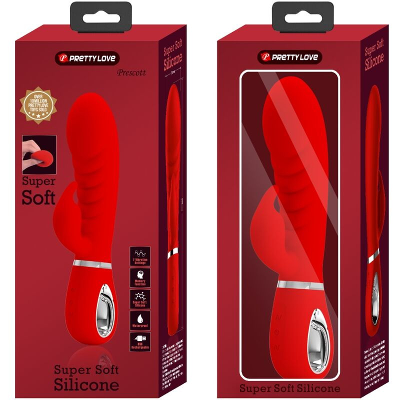 Pretty love - prescott multifunction g-spot vibrator red 8