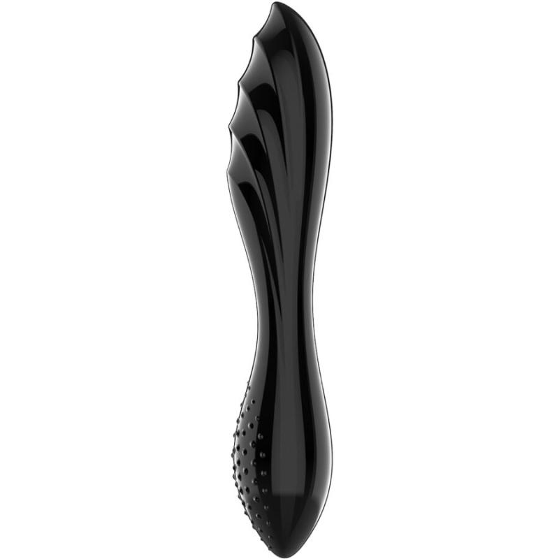 Satisfyer - Dazzling Crystal Black - Sklenené Dildo 2