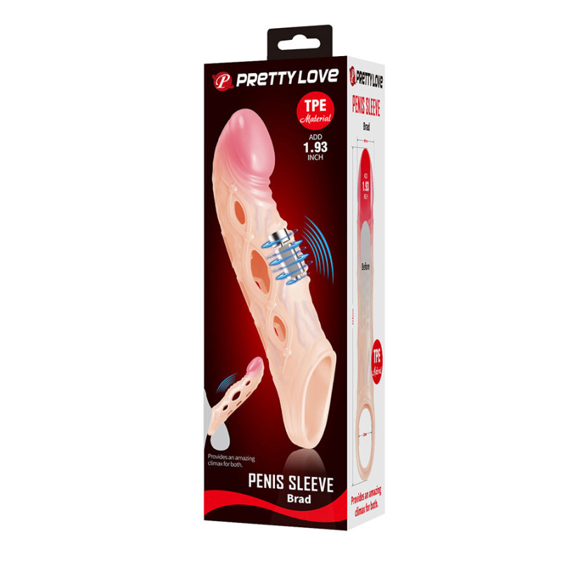 Pretty love - brad vibrating penis sleeve 8