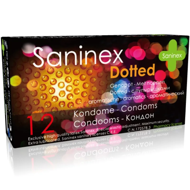 Saninex Condoms Dotted 12 Units