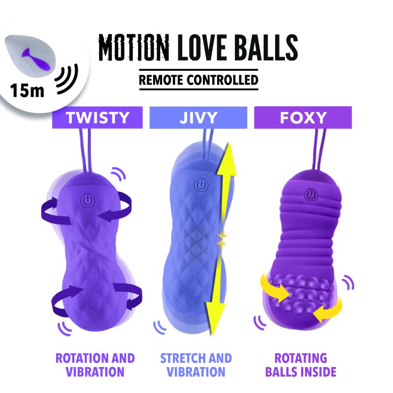 Feelztoys - Remote Controlled Motion Love Balls Foxy - Vibračné Vajíčko 5