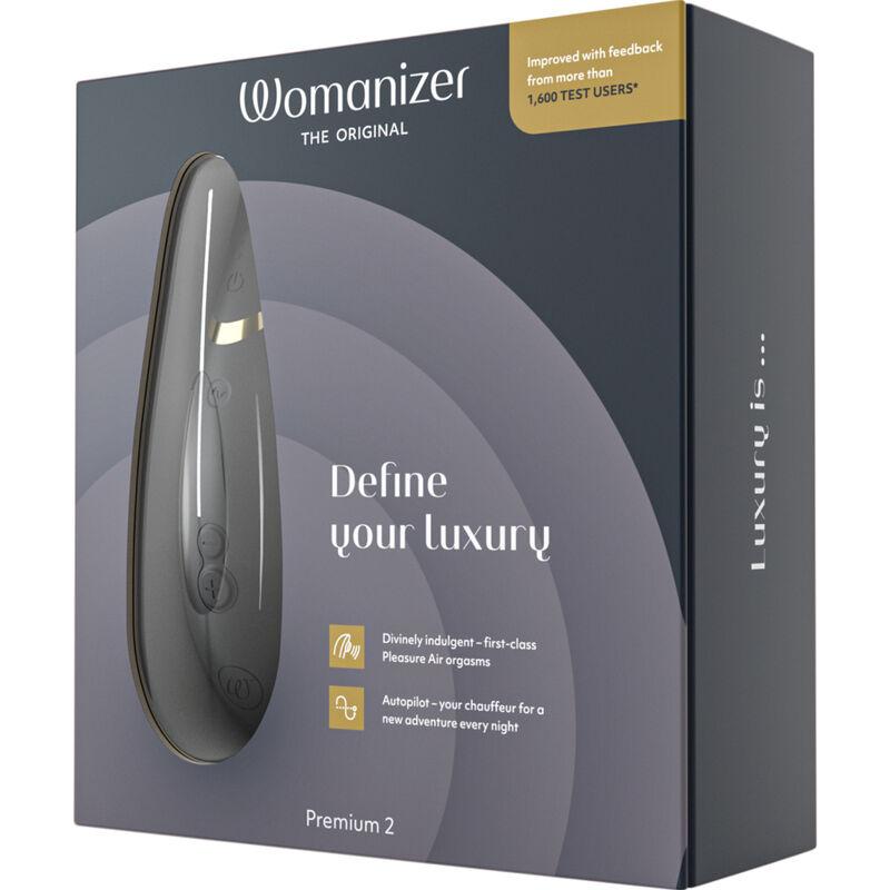 Womanizer - Premium 2 Clitoral Stimulator Black - Stimulátor Klitorisu