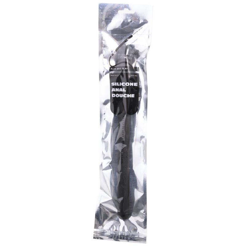 All Black Mega Ripple  Silicone Anal Douche 28.5cm 1