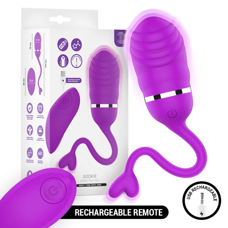 Intense - sookie remote control vibrating egg purple 7