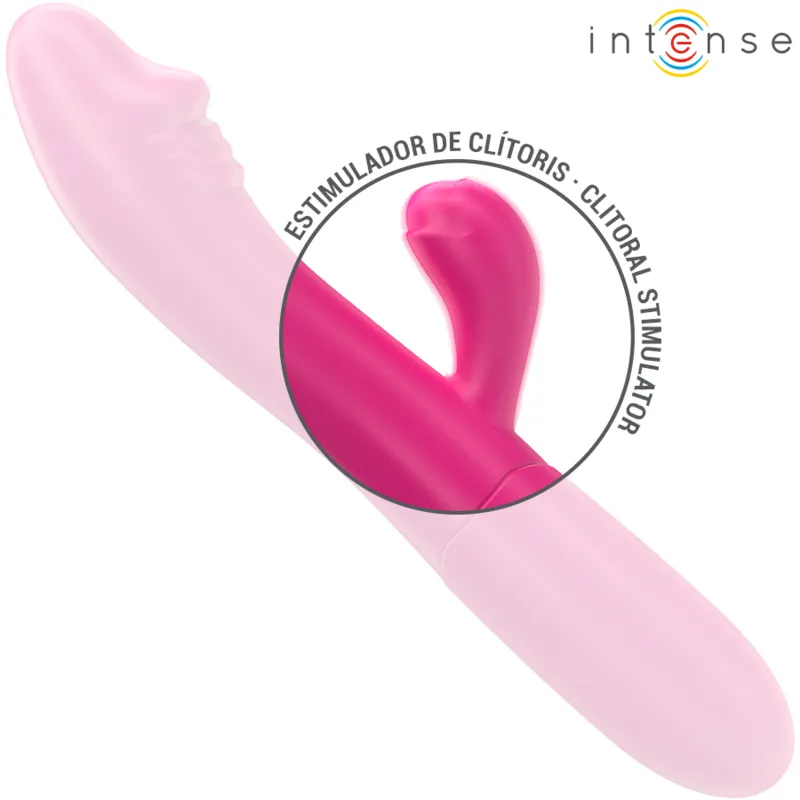 Intense - ivy flexible vibrator 10 vibrations with stimulating tongue pink 3