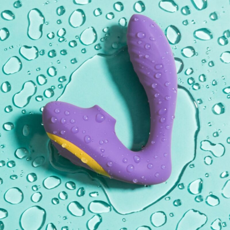 Romp - reverb g-spot stimulator and clitoral suction device purple 12