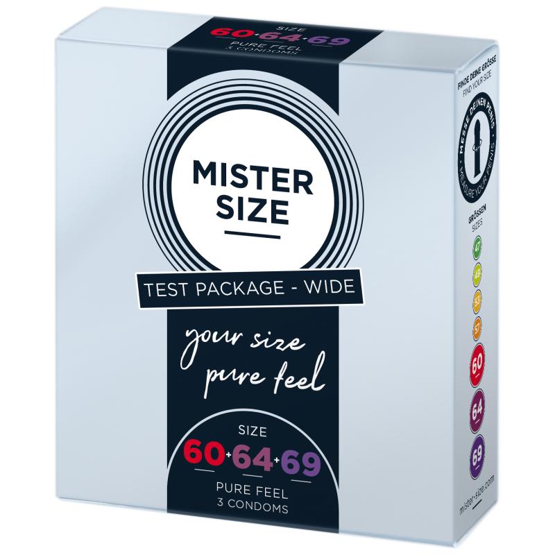 Mister Size - Test Box Condom Size 60-64-69 (Xl/Xxl/Xxxl) 3 Condoms