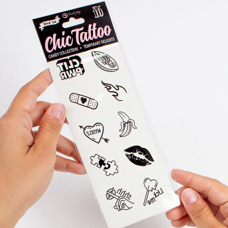 Secret Play - Set Of 10 Candy Collection Temporary Tattoos 3