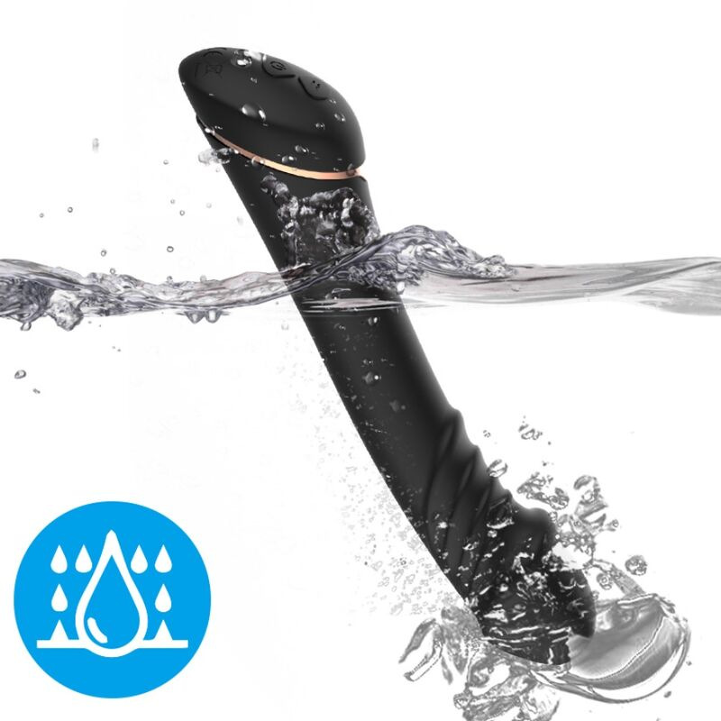 Armony - dildo vibrator silicone black 2