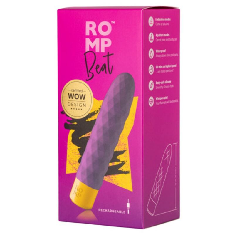 Romp - beat mini multifunction vibrating bullet violet 4