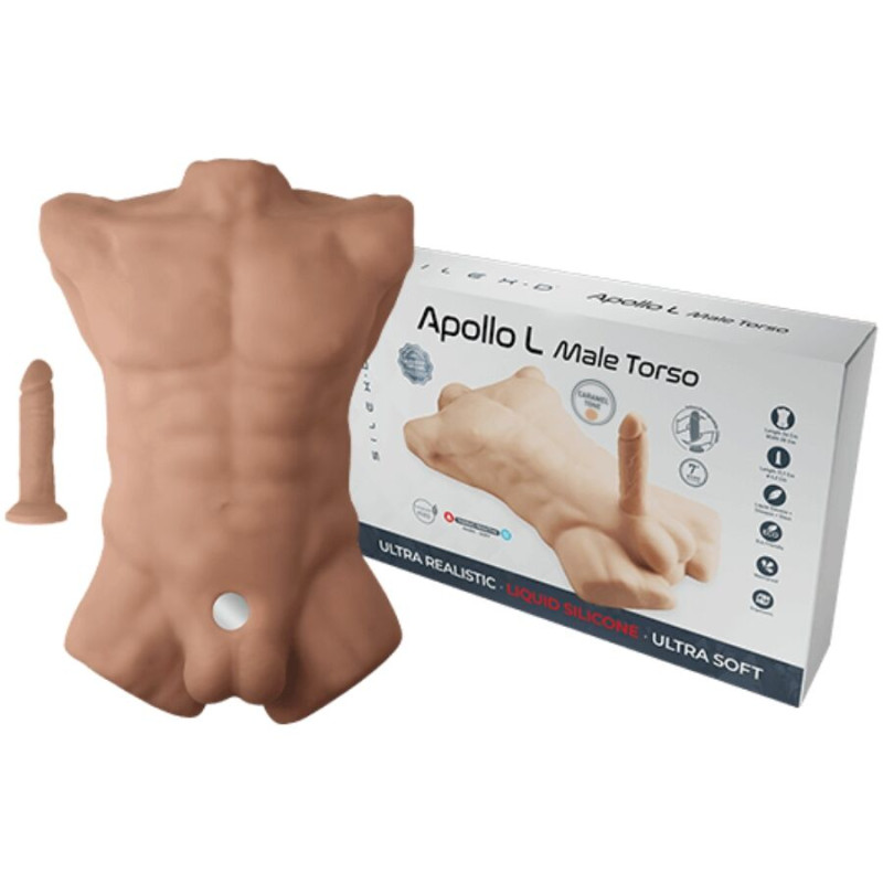 Silexd - apollo l realistic male torso caramel 1