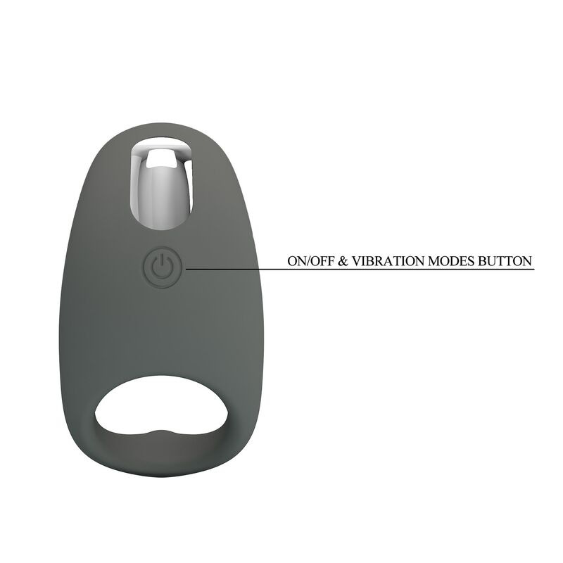 Pretty love - rechargeable soft silicone vibrating ring 3