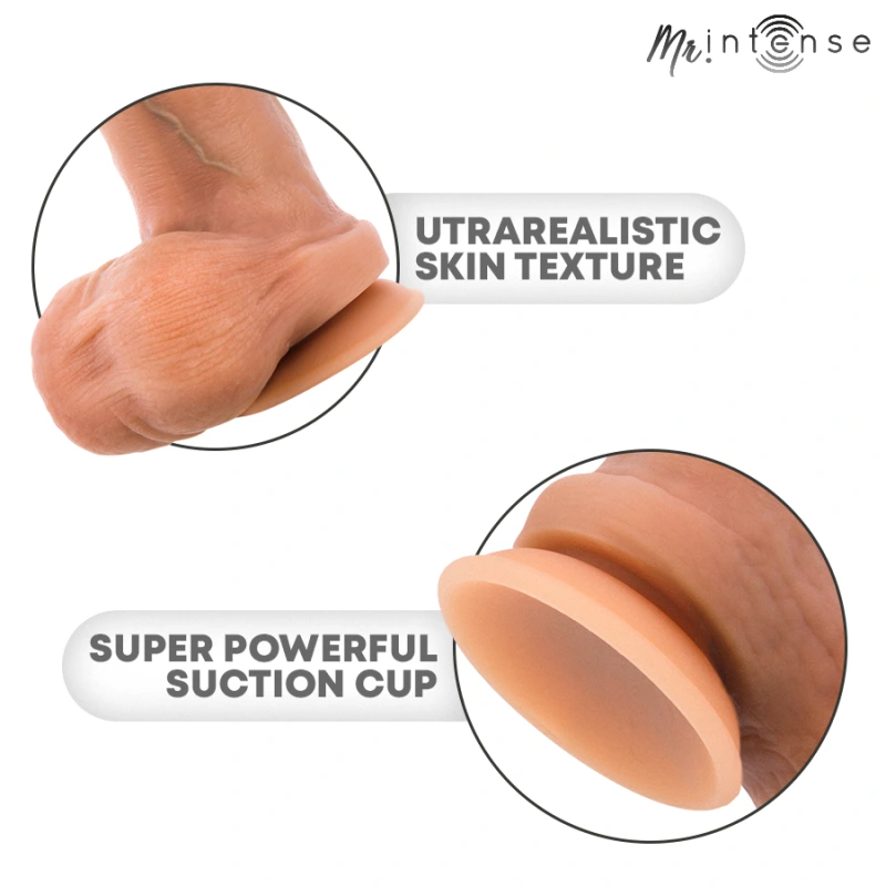 Mr intense - bruce xl silicone dildo with testicles 25.5 cm -Ø- 5.5 cm 6