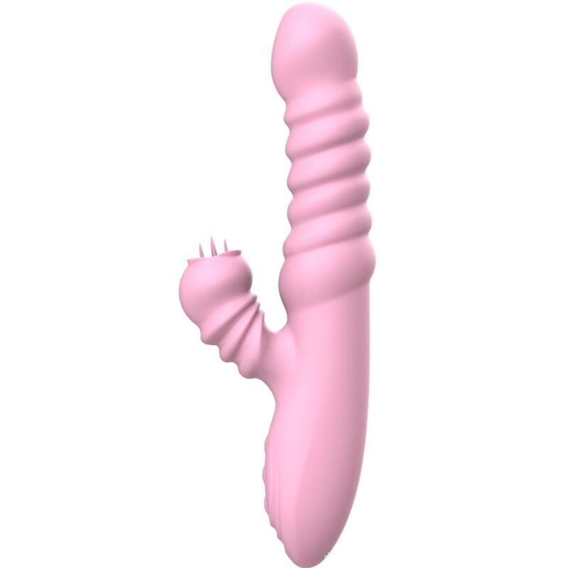 Armony - Vibrator Multifunction With Stimulating Tongue Heat Effect Pink 1
