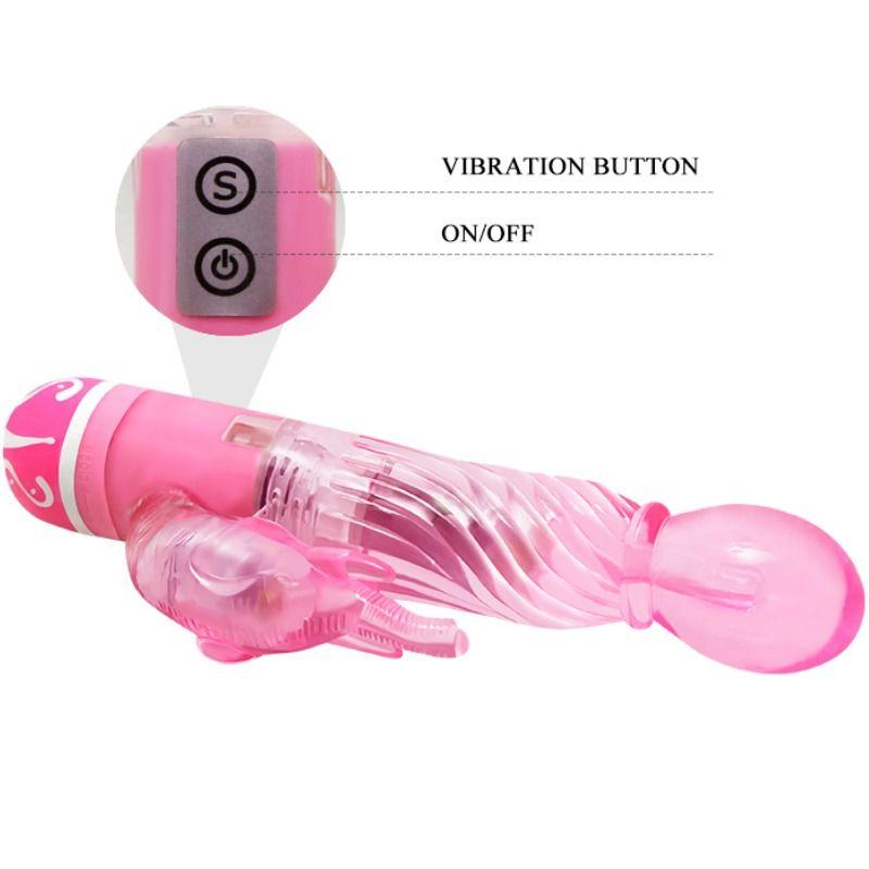 Baile Vibrators Multispeed Vibrator With Clit Stimulator Pin 6