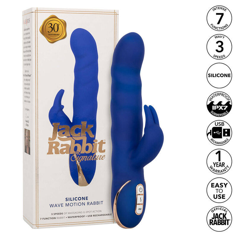 Calexotics - jack rabbit vibrator wave motion blue