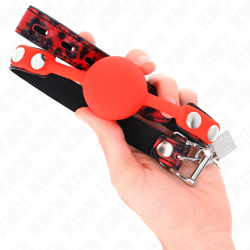 Kink - Model 2 Silicone Ball 4 Cm Gag With Lock 60 X 2 Cm 3
