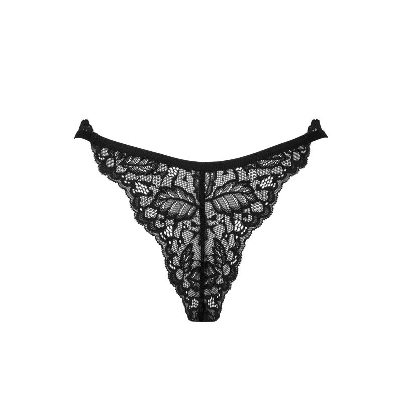 Obsessive - Bellastia Lace Thong Black Xl/2xl