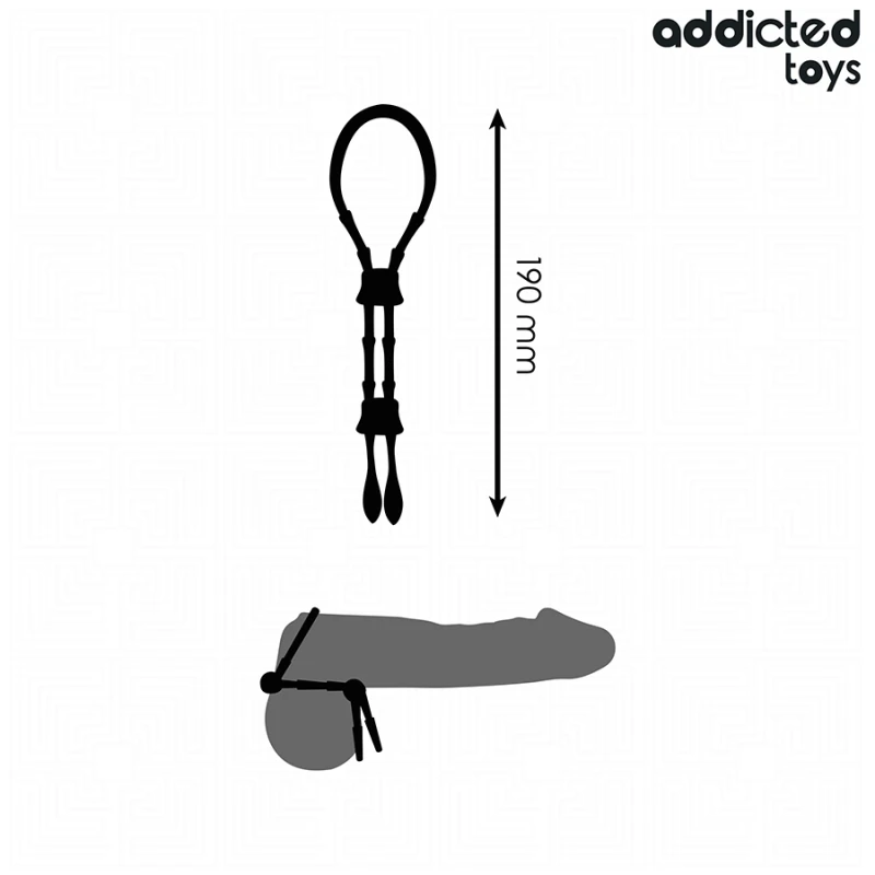 Addicted toys - adjustable silicone rope for the penis 3