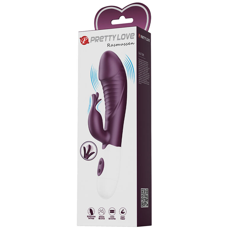 Pretty love - rogue muse 30 function rabbit vibrator purple 5