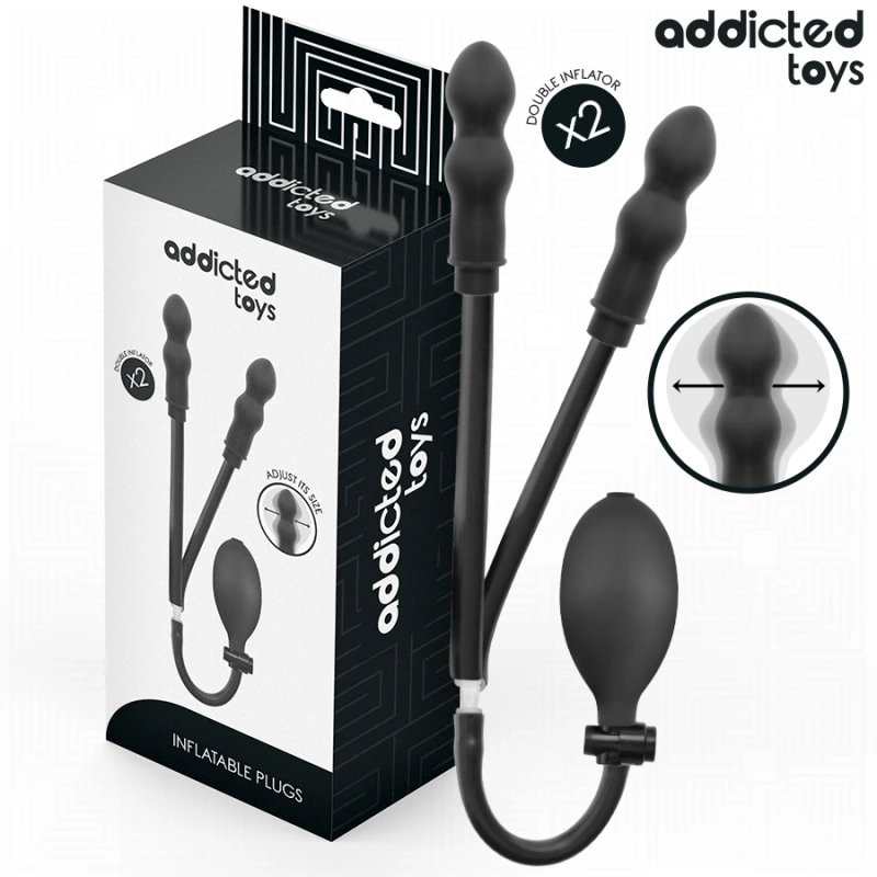 Addicted toys - inflatable double butt plug model 3