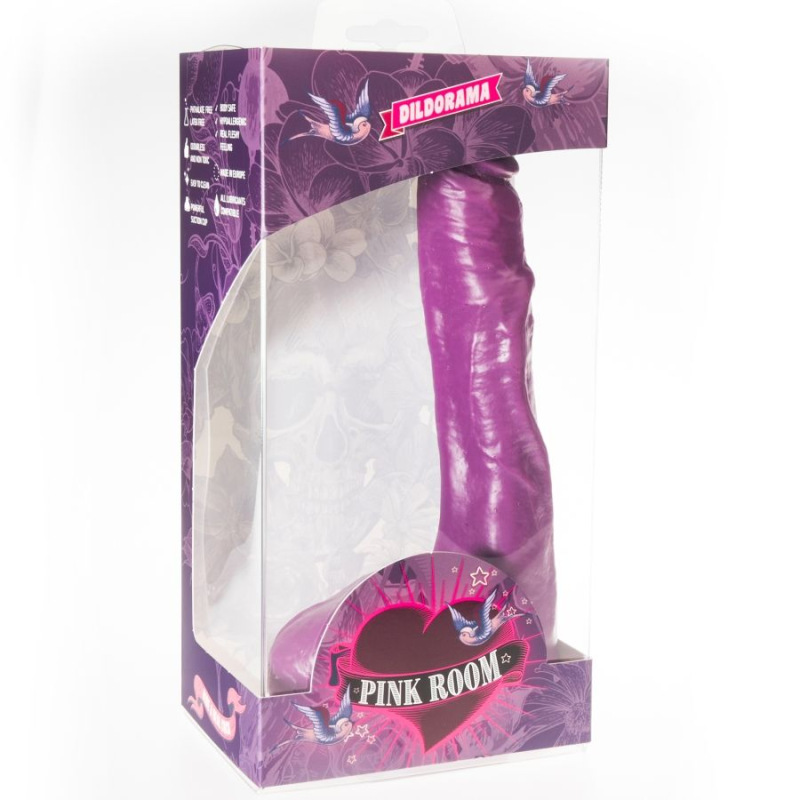 Pink room - nilo realistic dildo purple 23 cm 1