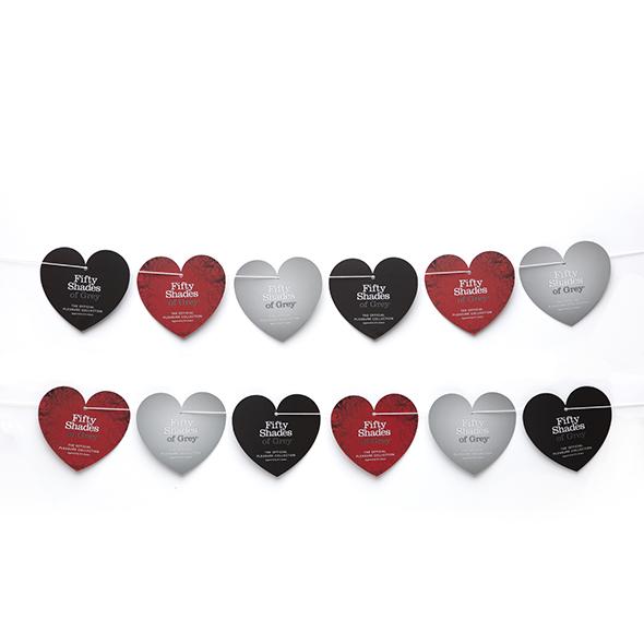 Fifty Shades Of Grey - Pos Hanging Hearts (Set Of 12) Red Ro