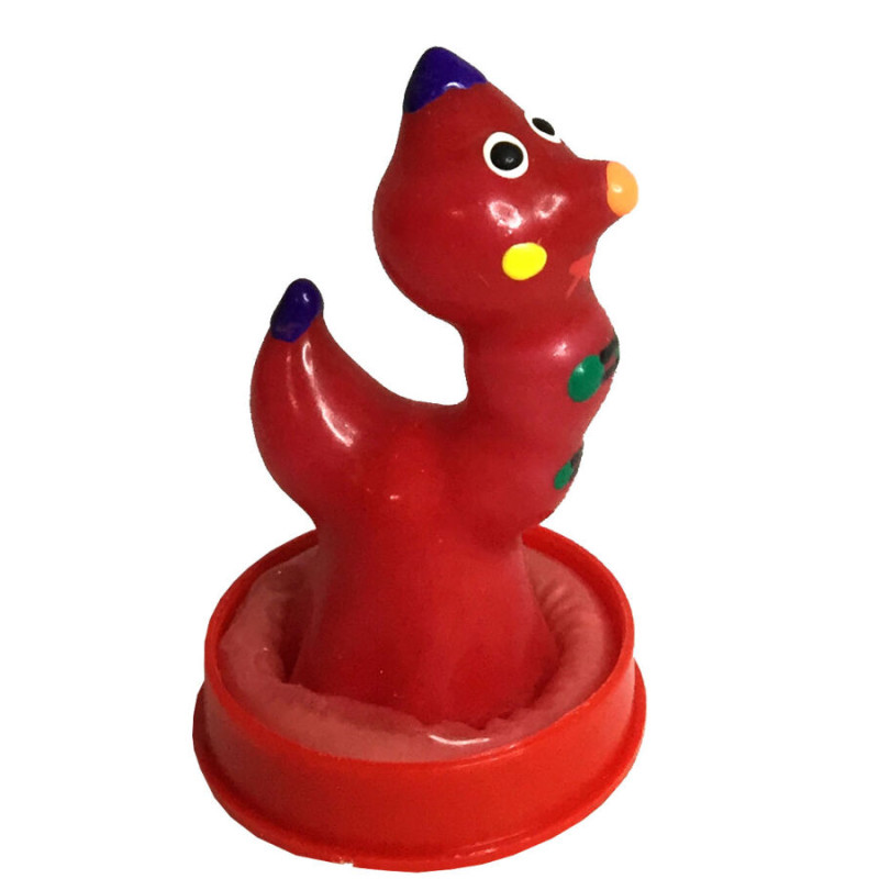 Condomerie - handpainted novelty condoms worm 1