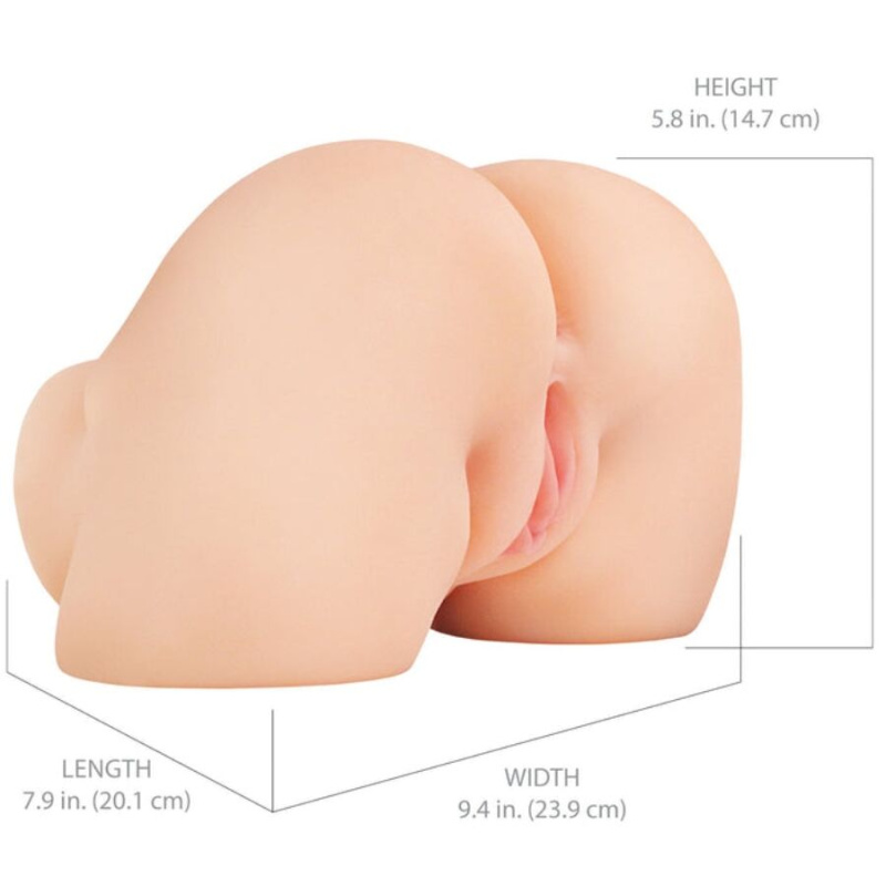 Pdx elite - shakethat ass realistic vagina and anus masturbator with vibration 4