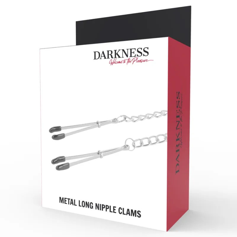 Darkness Metal Long Nipple Clams - Svorky Na Bradavky 3