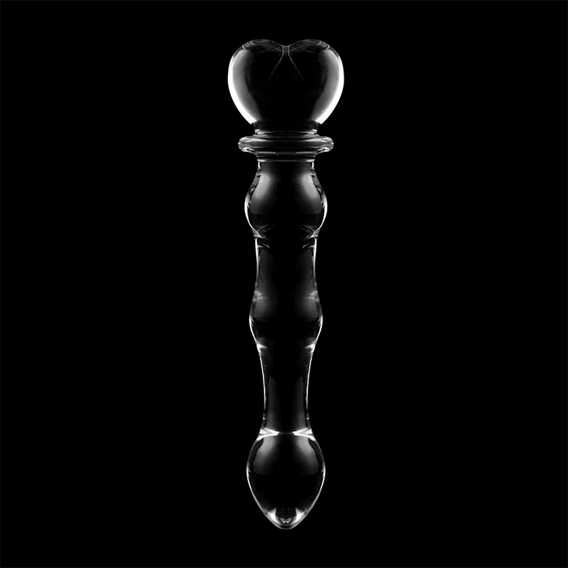 Nebula series by ibiza - model 21 dildo borosilicate glass clear 20.5 cm -o- 3.5 cm 6