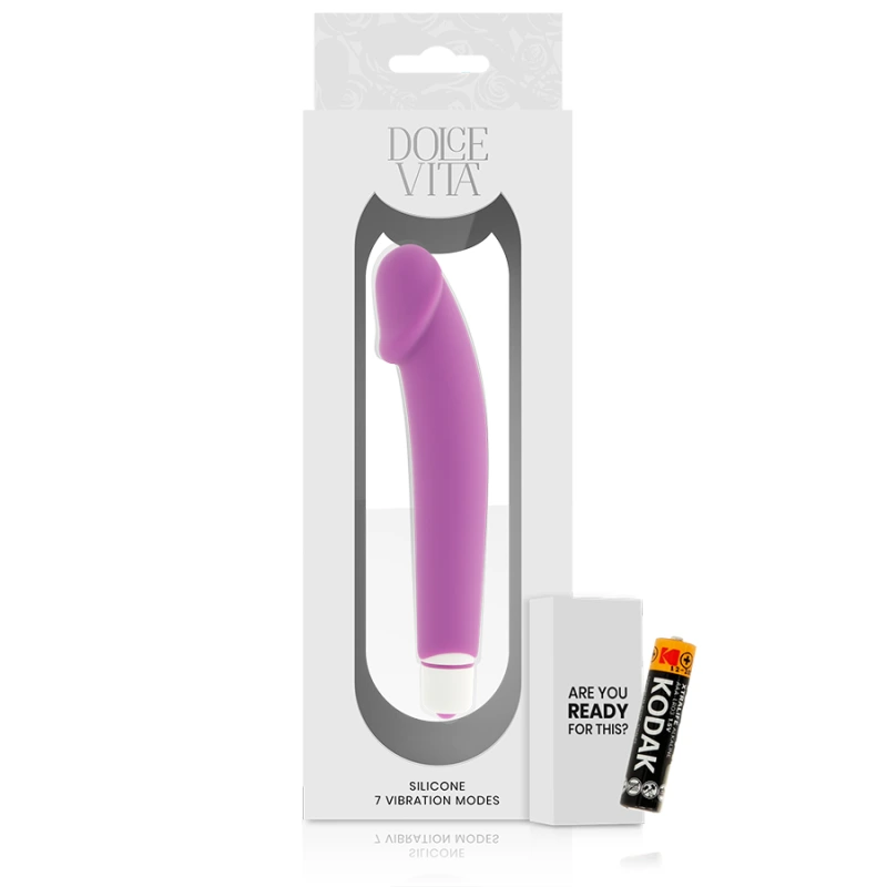 Dolce vita - realistic purple silicone 4