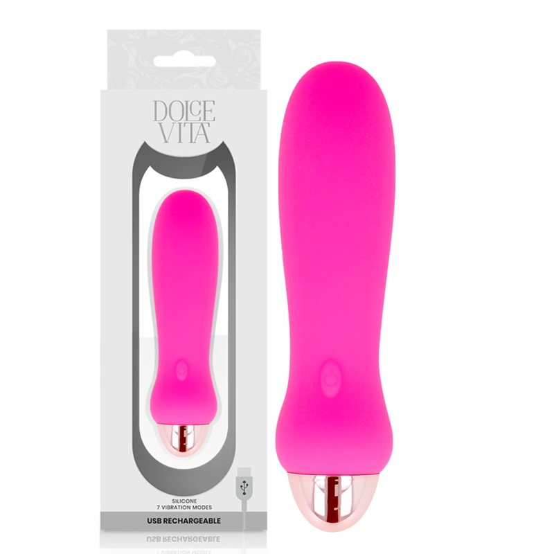 Dolce vita - rechargeable vibrator five pink 7 speeds