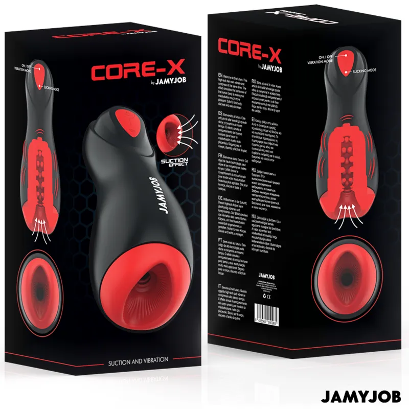 Jamyjob - core-x automatic masturbator 5 suction and vibration modes 6