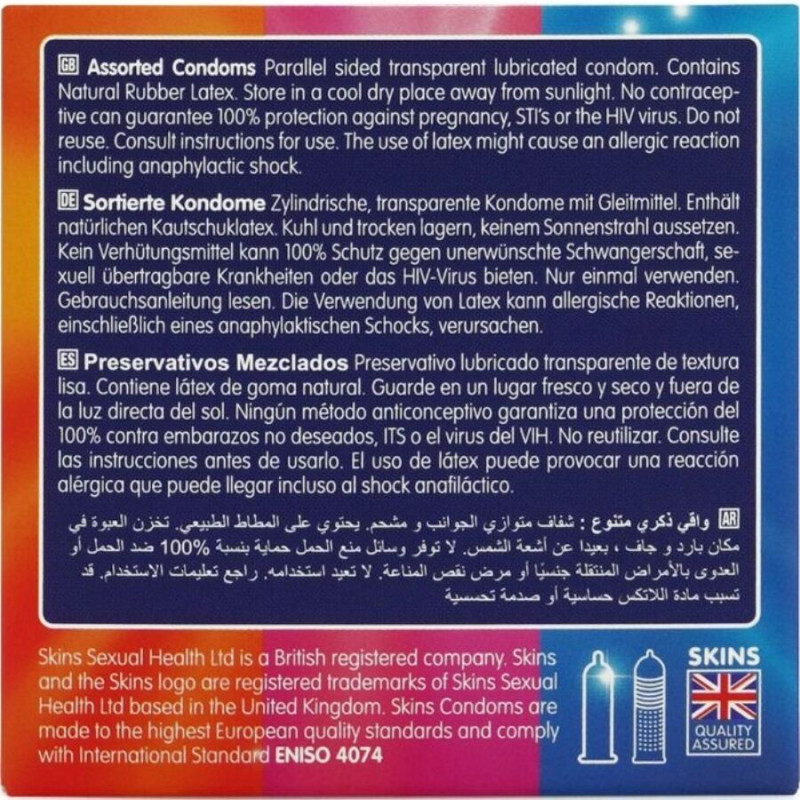 Skins - assorted premium condoms pack 4 3