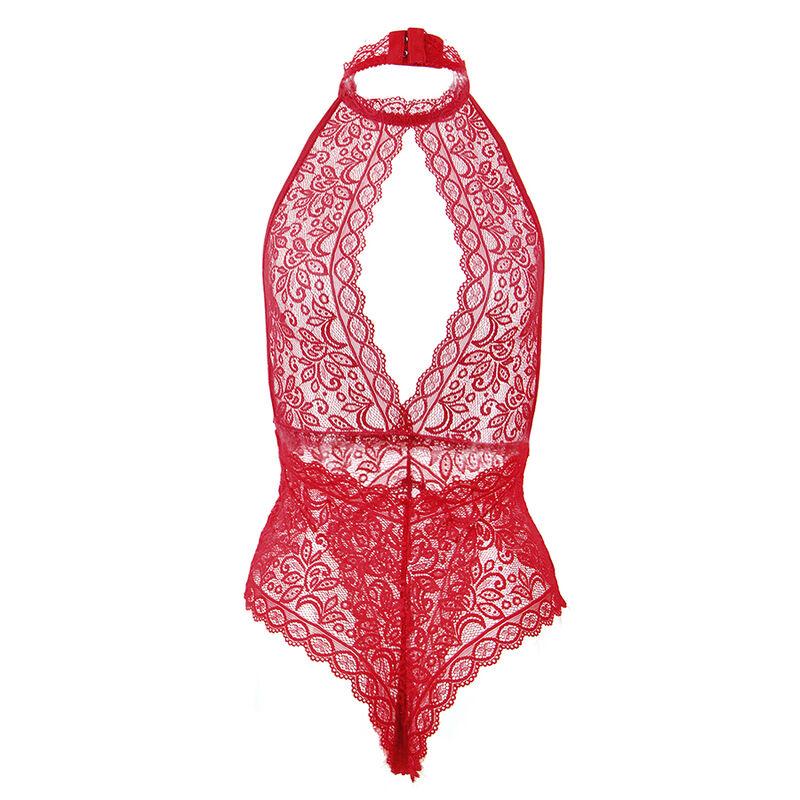 Subblime - 953874 open cup bodysuit red s/m