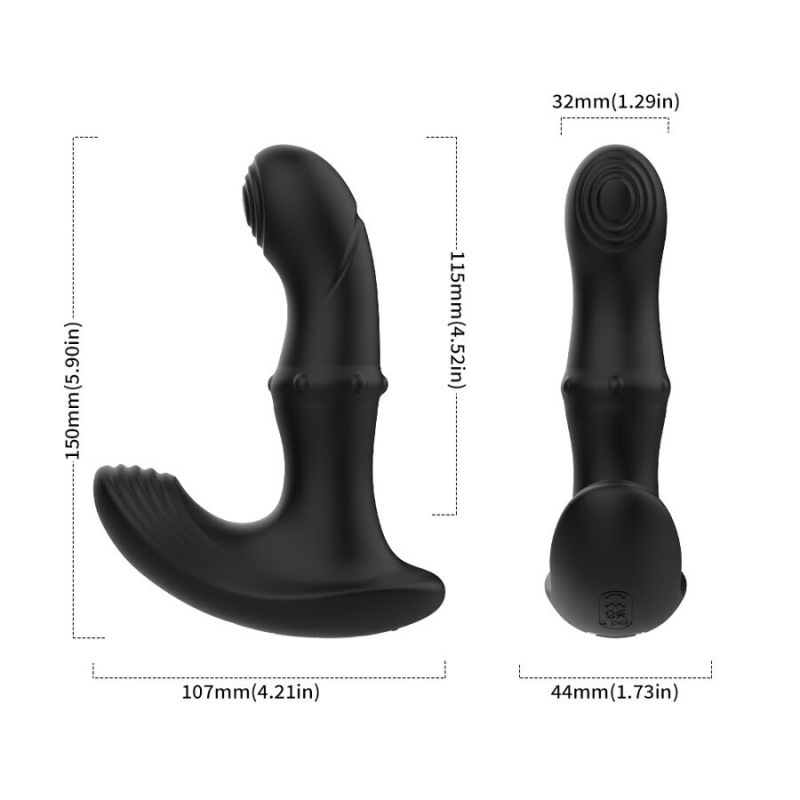 Armony - anal prostate vibrator remote control black 4